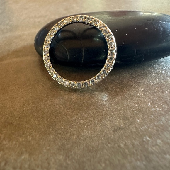 CIRCLE OF LIFE CZ PENDANT WITH ‘OPTIONAL’ 925 SOLID STERLING SILVER BOX CHAIN - Picture 9 of 10